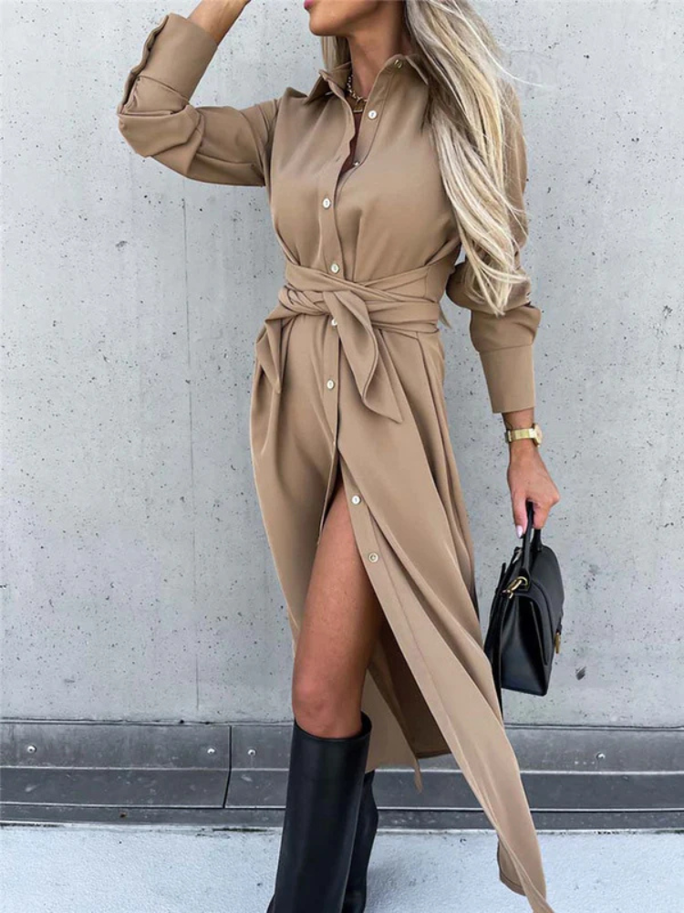 Vivienne | Women’s Shirt Dress | Long-Sleeved & Sophisticated