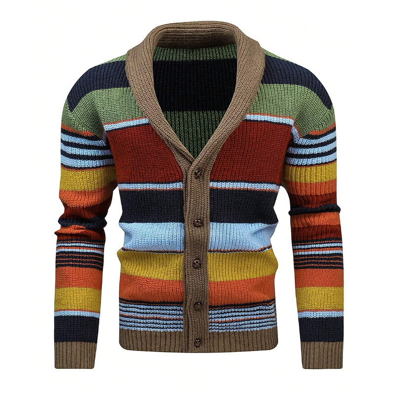 Men's cardigan jacket | Contrasting lapels