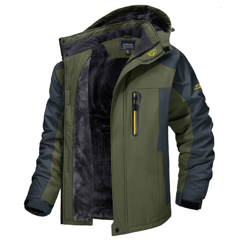 Brayric – Men’s Waterproof Winter Jacket with Fleece Lining