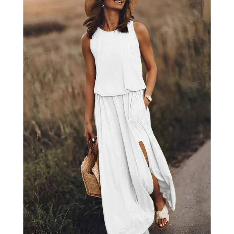 Brioni | Women’s Sleeveless Maxi Dress | Effortless Elegance