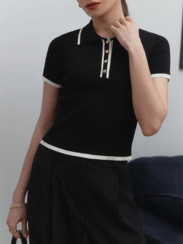 Maelis | Women’s Sweater Top | Patchwork Knit