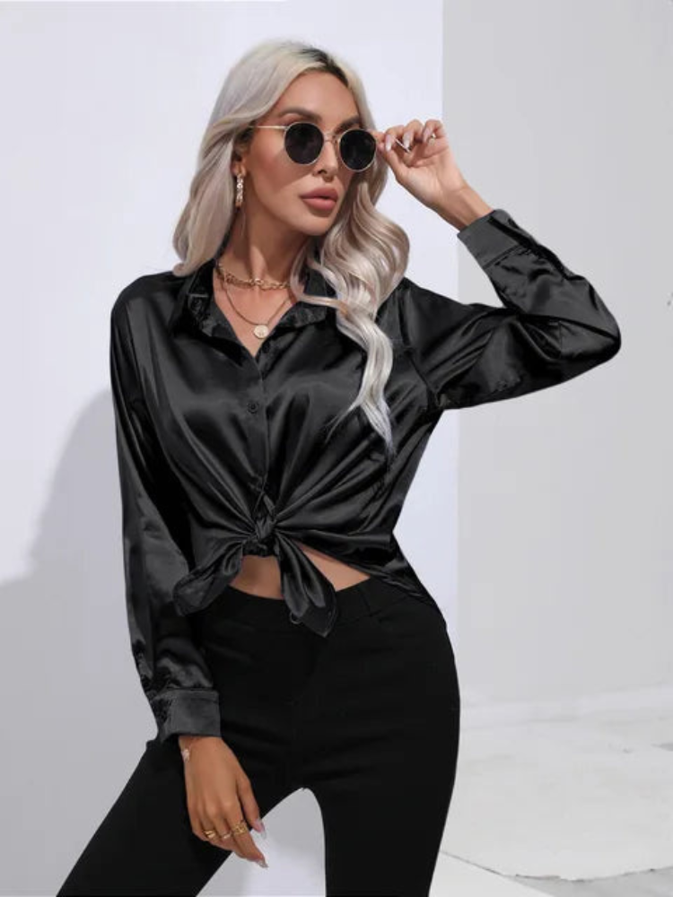 Alana | Women's Satin Blouse | Loose