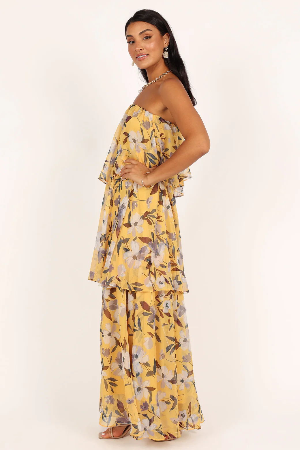 Strapless Tiered Maxi Dress | Flowy | Effortlessly Chic