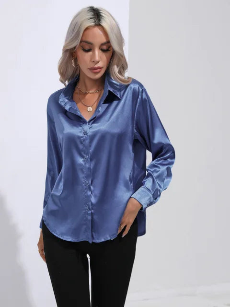 Alana | Women's Satin Blouse | Loose