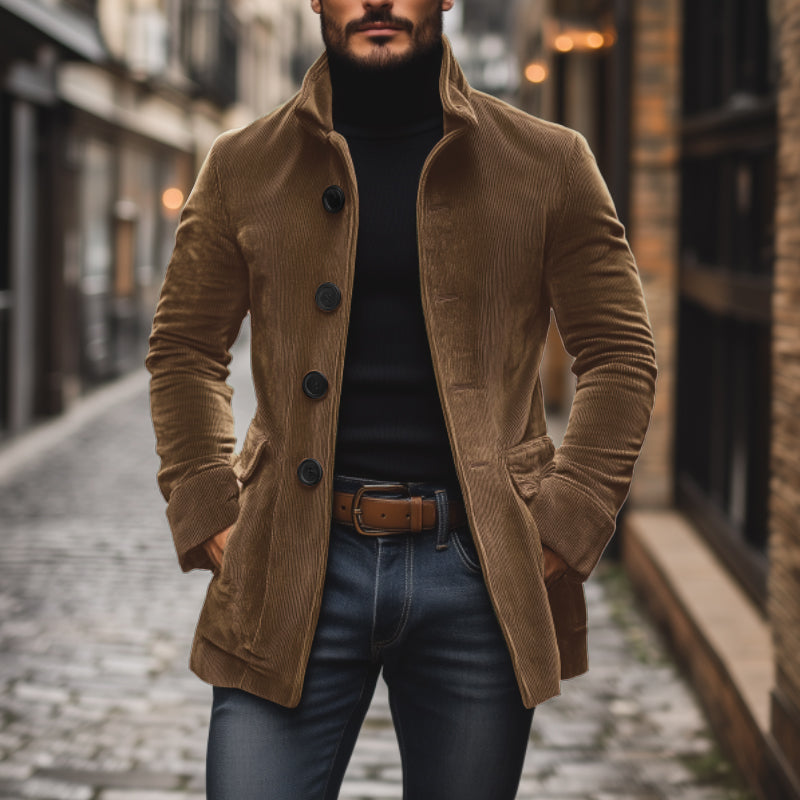 Men's coat | Stand-up collar
