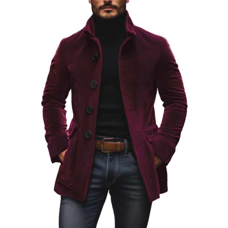 Thorne – Men’s Corduroy Coat with Slim Fit