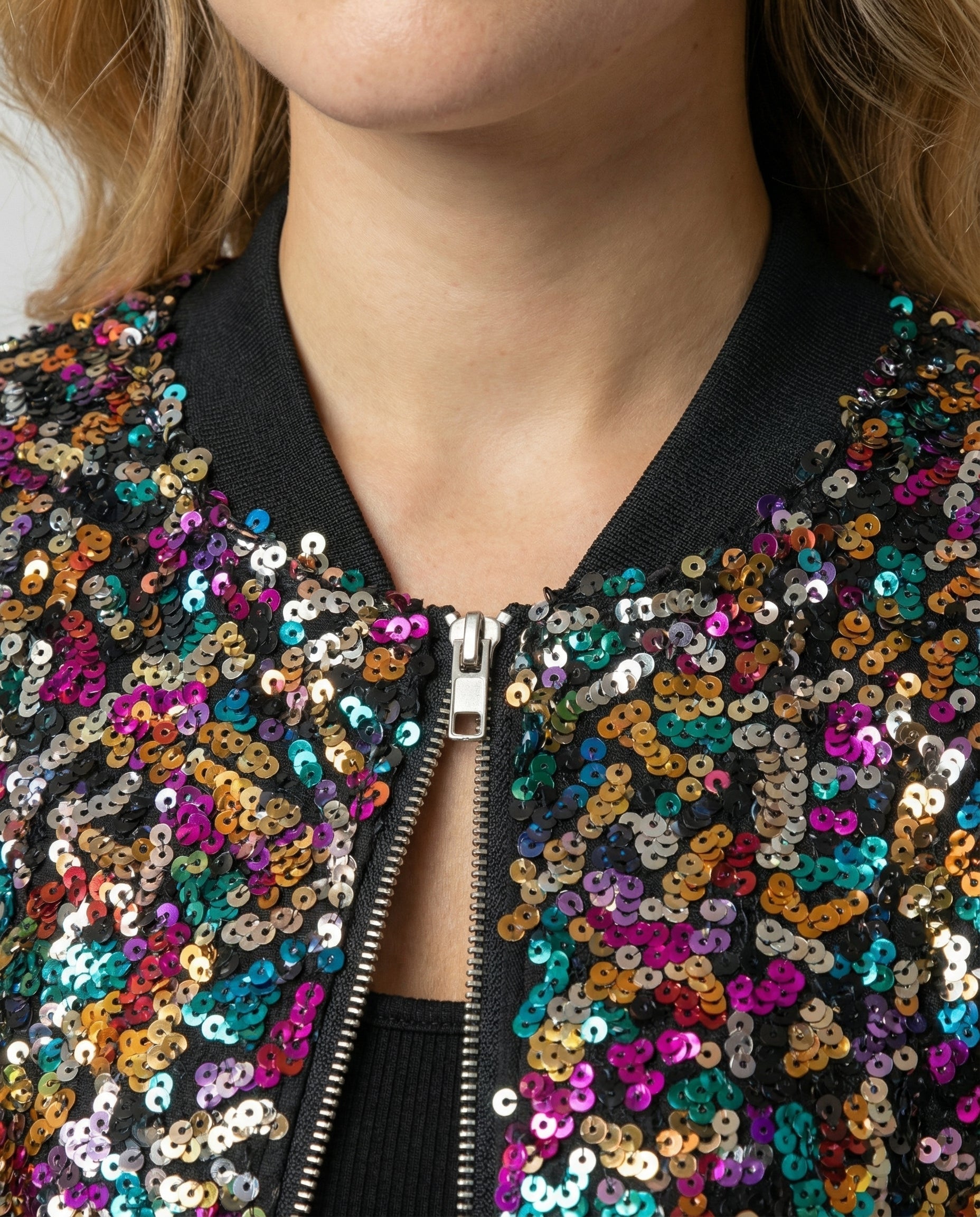 Zafrina - Giacca Bomber Donna con Paillettes