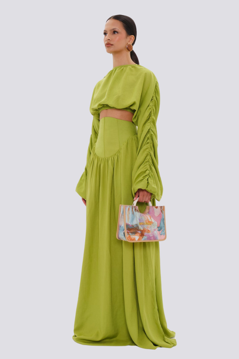 High-Neck Wide-Leg Set | Elegant & Statement-Making | Perfect for Special Occasions