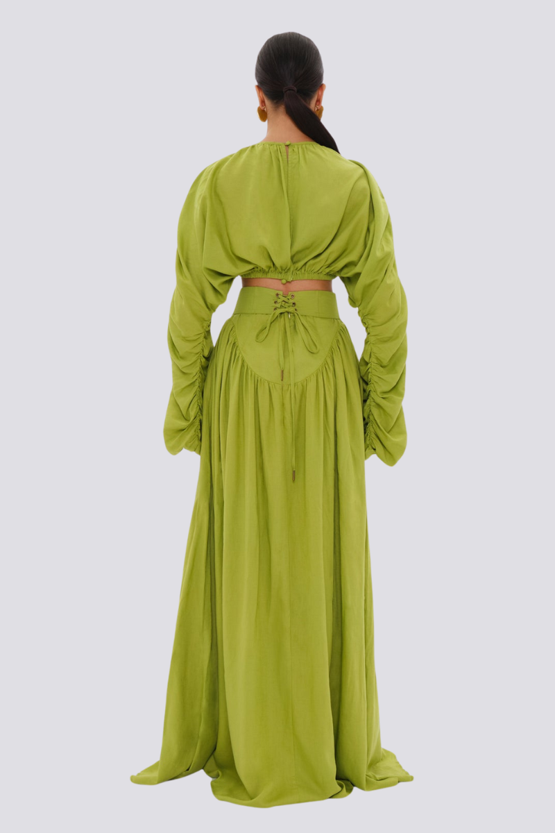 High-Neck Wide-Leg Set | Elegant & Statement-Making | Perfect for Special Occasions