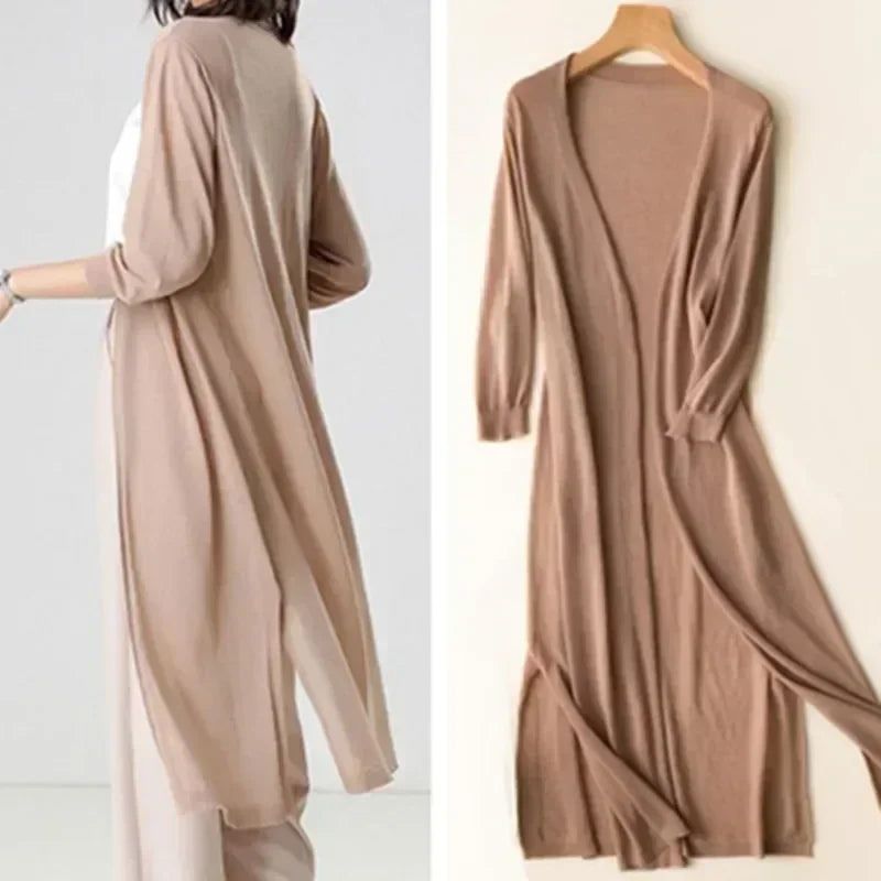 Adele | Women's Down Cardigan | Long