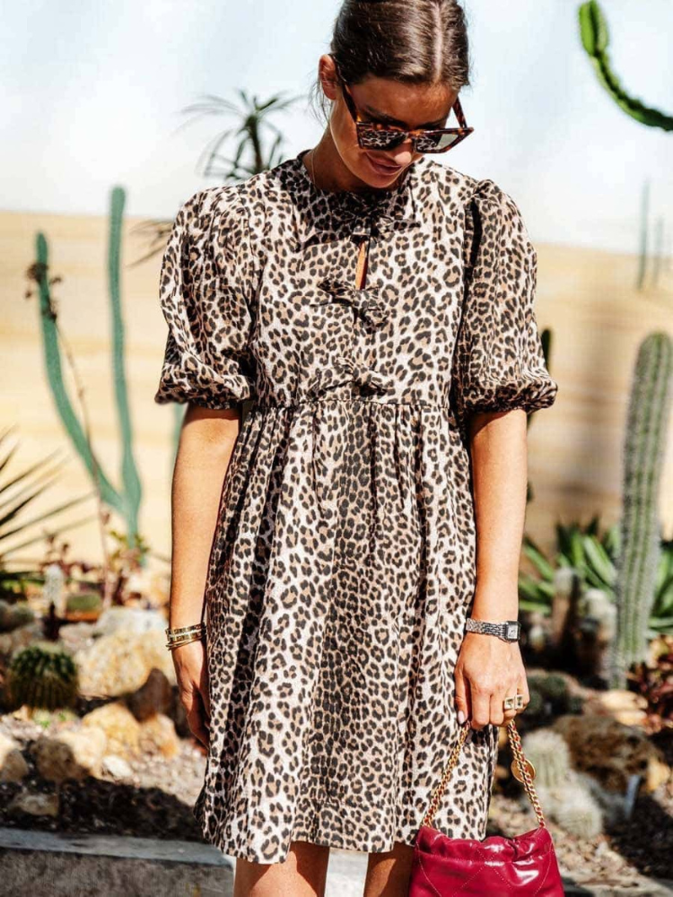 Adele | Women’s Leopard Print Dress | Bold & Effortless