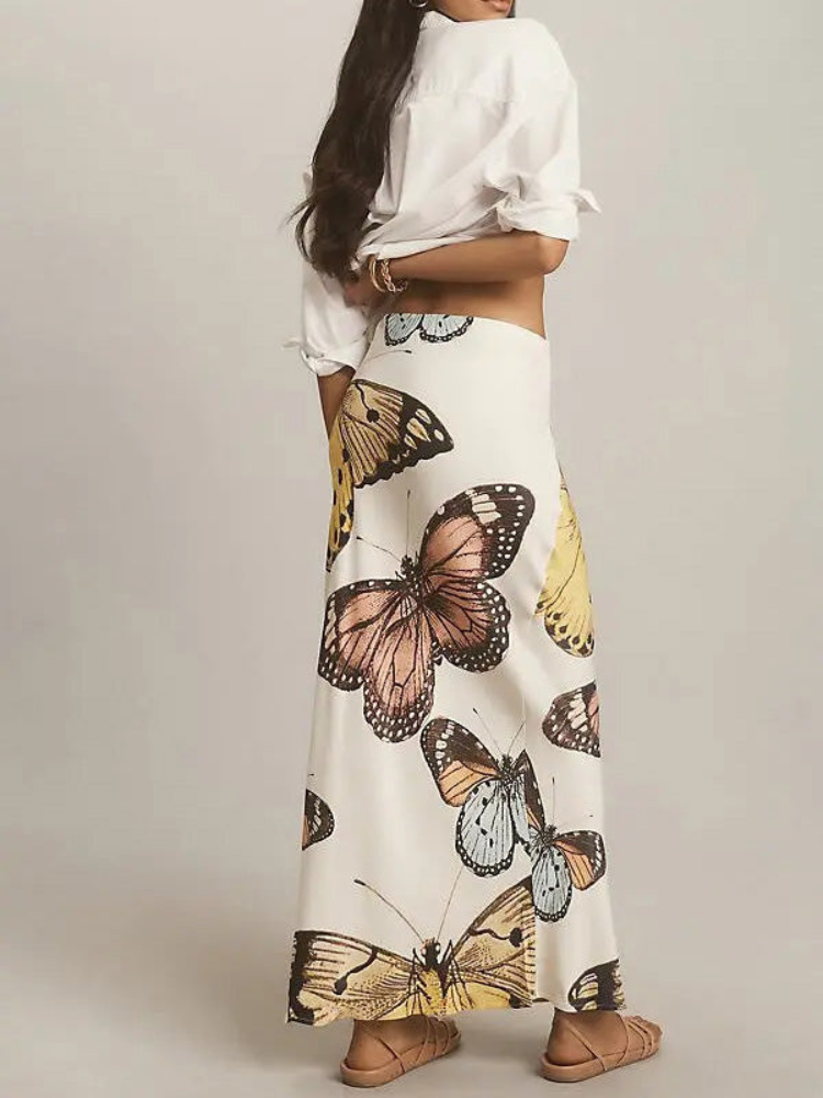 Adeline | Women’s Bias-Cut Maxi Slip Skirt | Elegant Flow