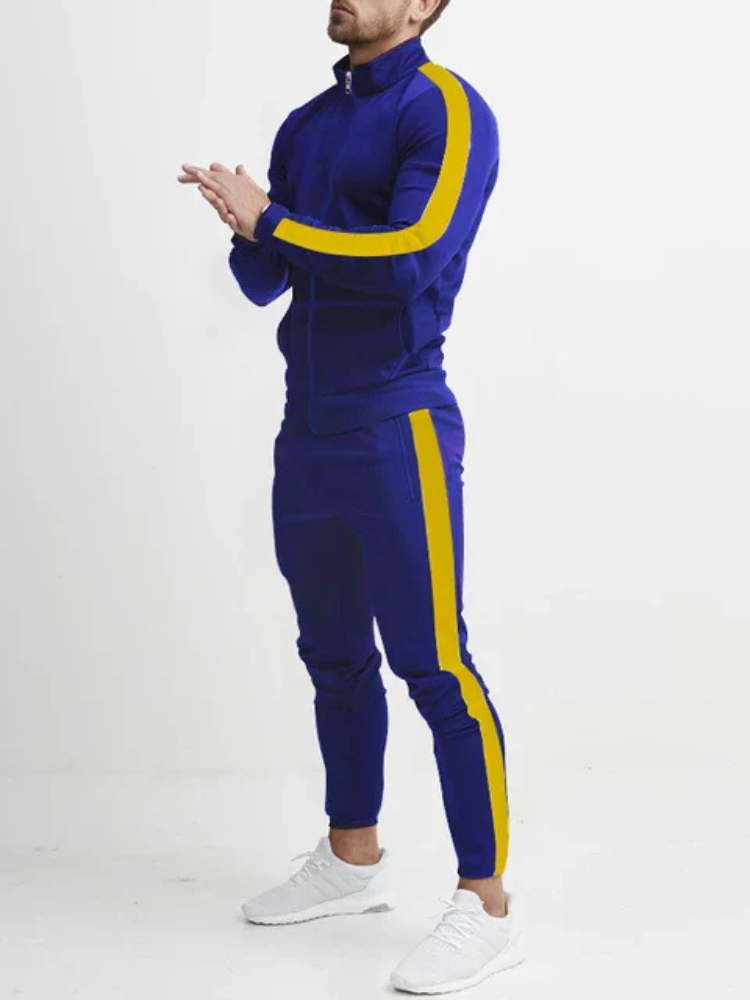 Aiden | Men’s Tracksuit | Retro Stripe Tapered Fit