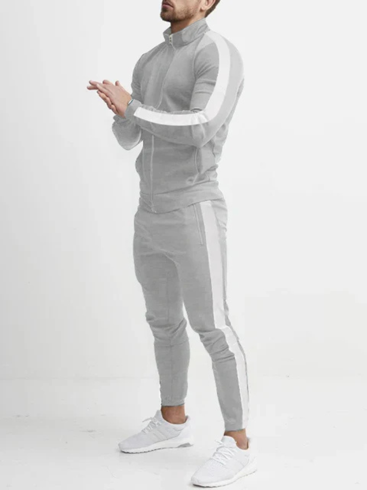 Aiden | Men’s Tracksuit | Retro Stripe Tapered Fit