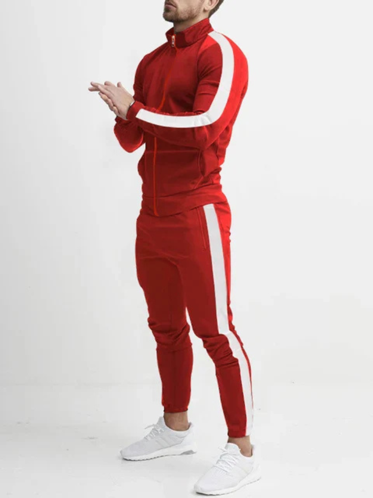 Aiden | Men’s Tracksuit | Retro Stripe Tapered Fit