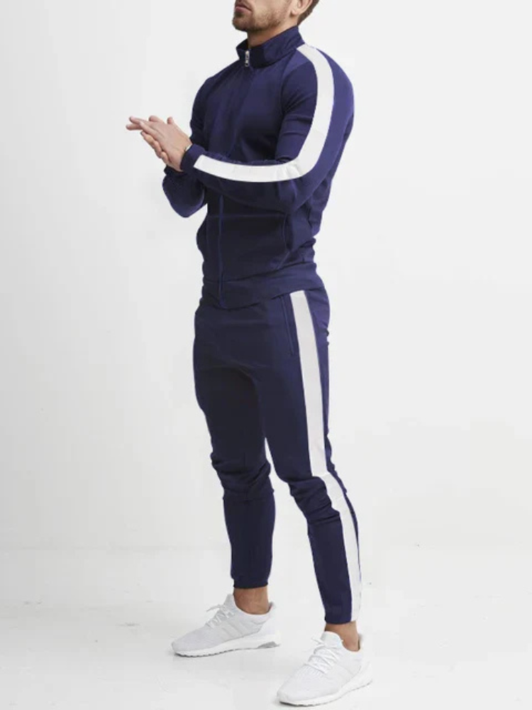 Aiden | Men’s Tracksuit | Retro Stripe Tapered Fit