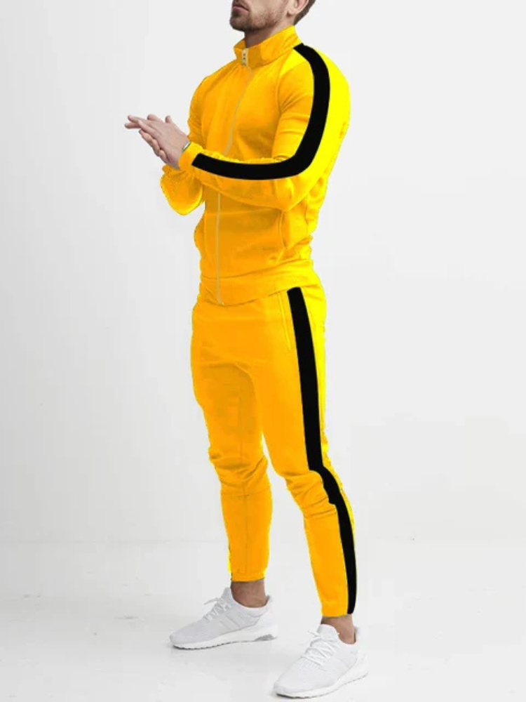 Aiden | Men’s Tracksuit | Retro Stripe Tapered Fit