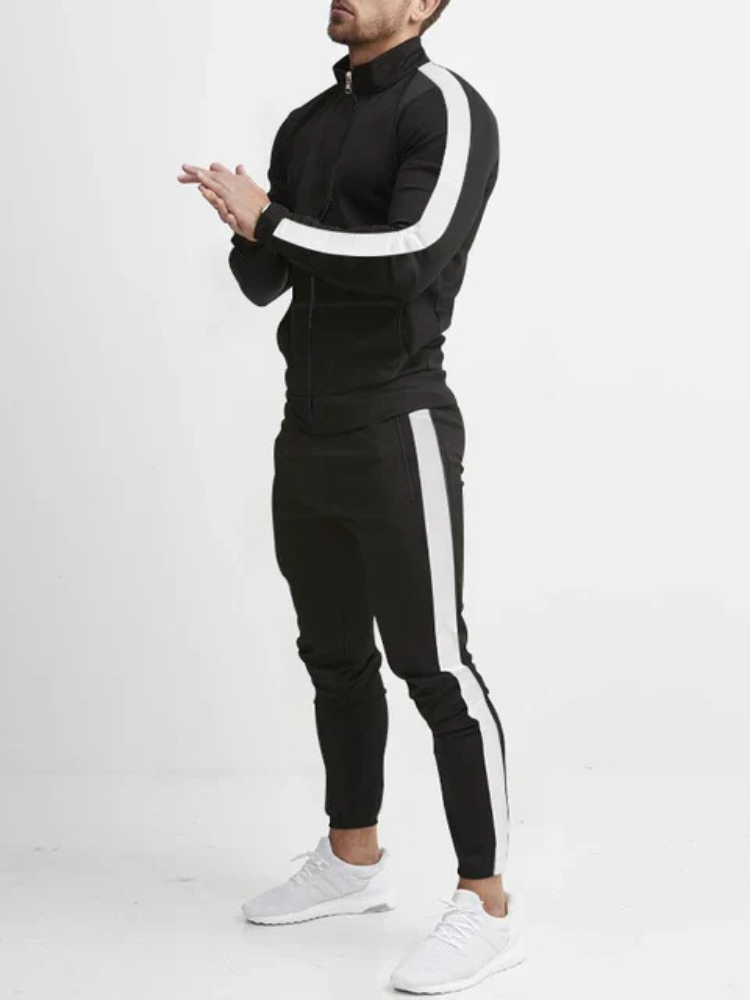 Aiden | Men’s Tracksuit | Retro Stripe Tapered Fit