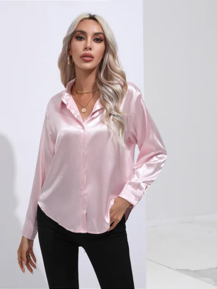 Alana | Women's Satin Blouse | Loose