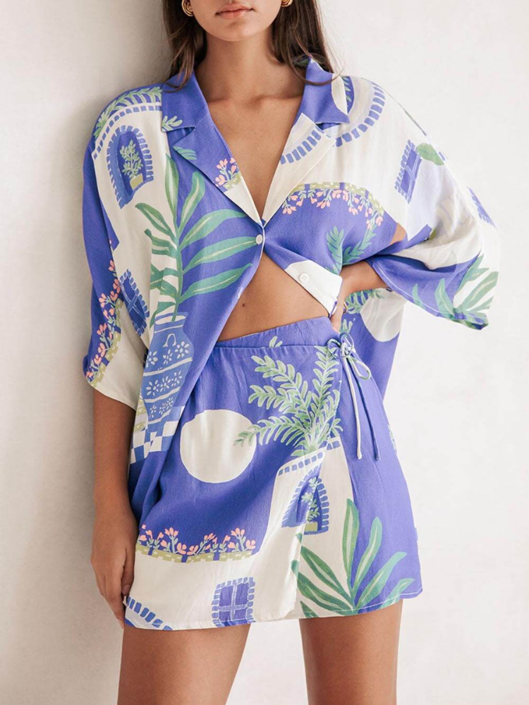 Alicia | Women’s Printed Set | Soft and Breathable