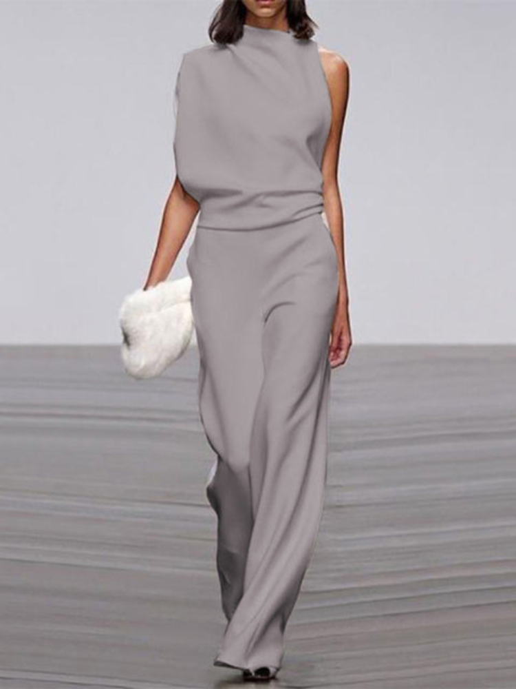 Alison | Women's Sleeveless Jumpsuit | Wide-Leg