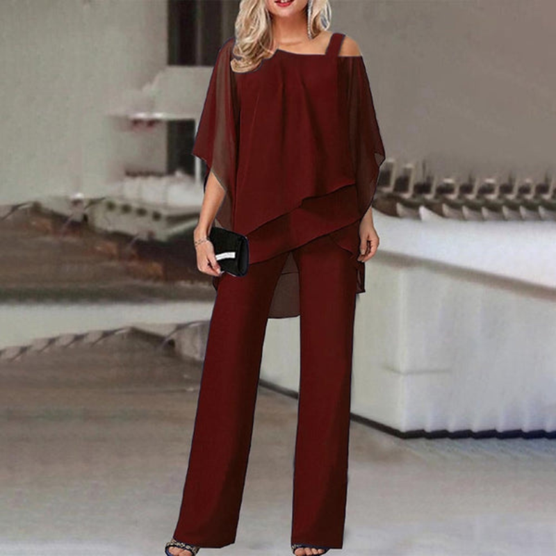 Allegra | Women's Elegant Jumpsuit | Cold-Shoulder