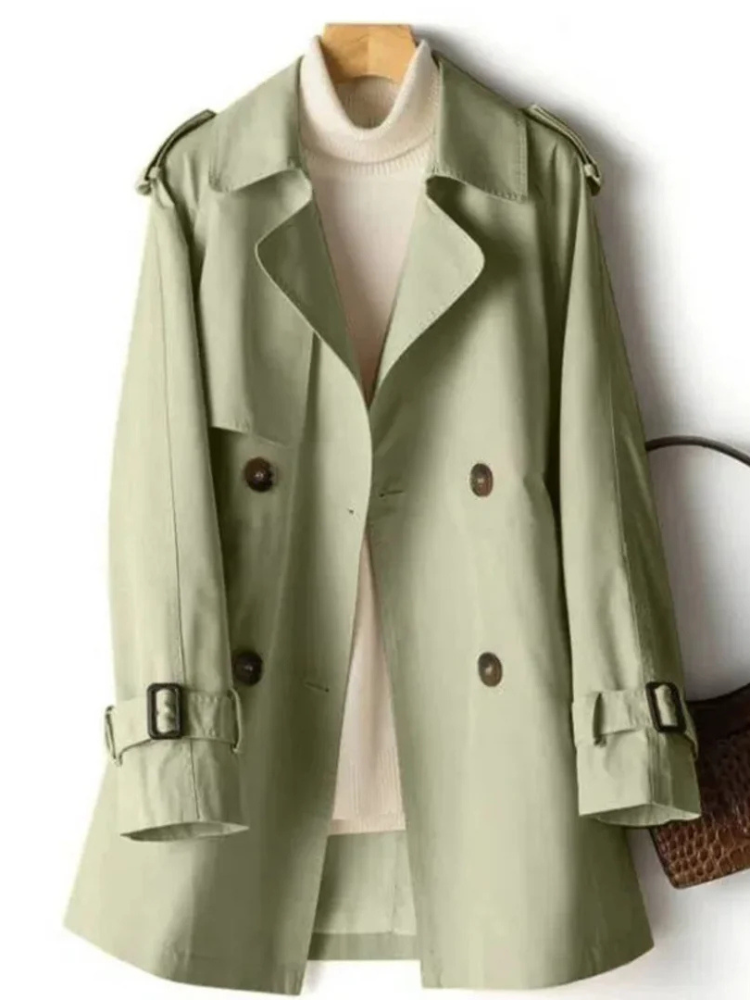 Angela | Women’s Long Trench Coat | Classic & Refined