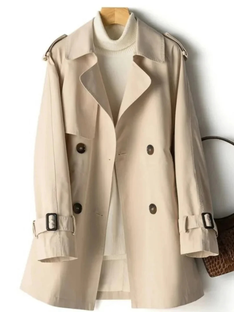 Angela | Women’s Long Trench Coat | Classic & Refined