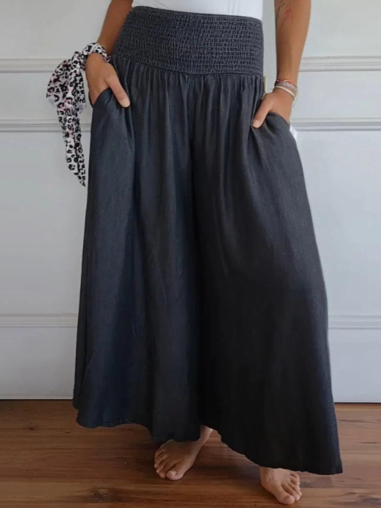 Angela | Women’s Pants | High-Waist Wide Leg Comfort Fit