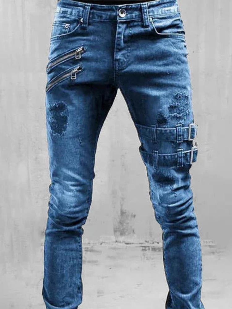 Anna | Men’s Jeans | Gothic Buckle Slim Fit
