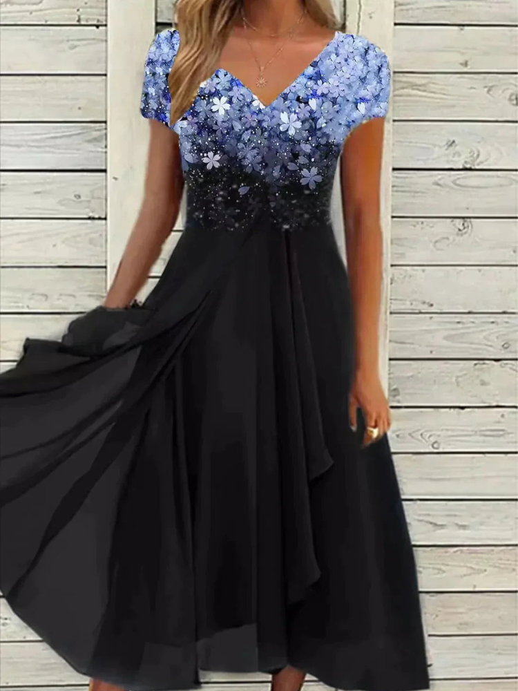 Anne | Women's Chiffon Party Dress | Midi