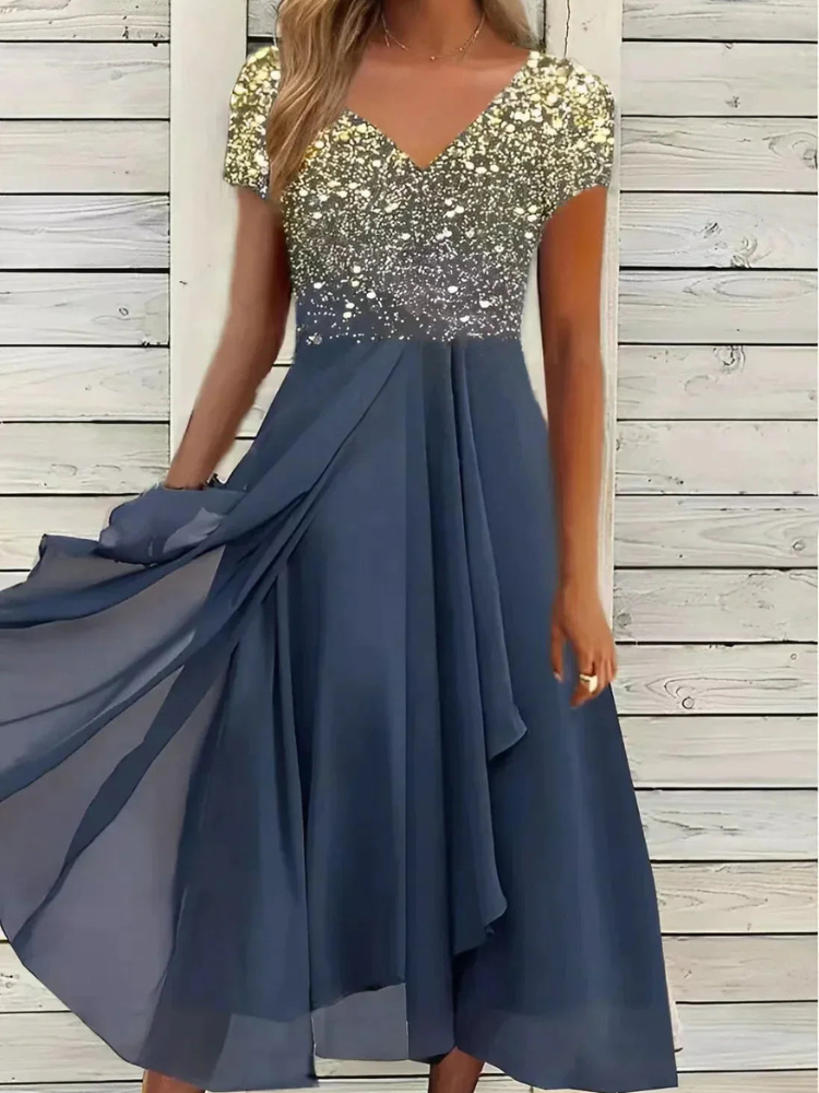 Anne | Women's Chiffon Party Dress | Midi
