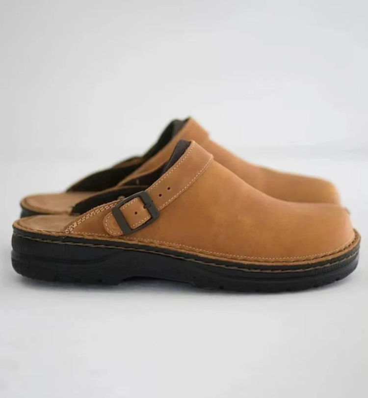 Anthony | Men’s Slippers | Premium Leather Indoor Comfort