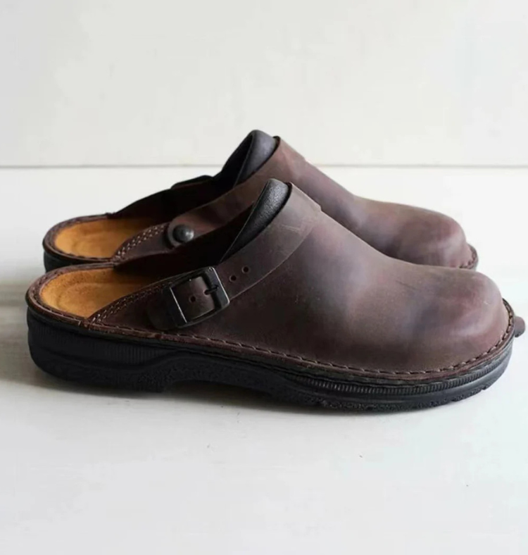 Anthony | Men’s Slippers | Premium Leather Indoor Comfort