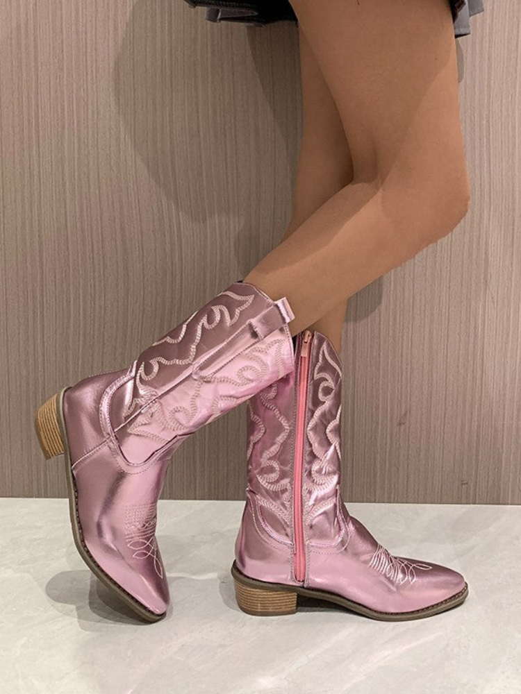 Audrey | Women’s Boots | Metallic Statement Comfort Fit