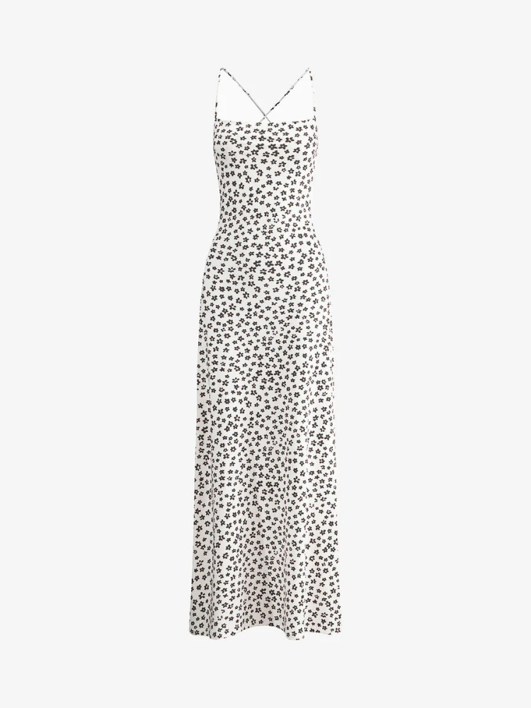 Aurelia | Women’s Sundress | Floral Crisscross Strappy Long
