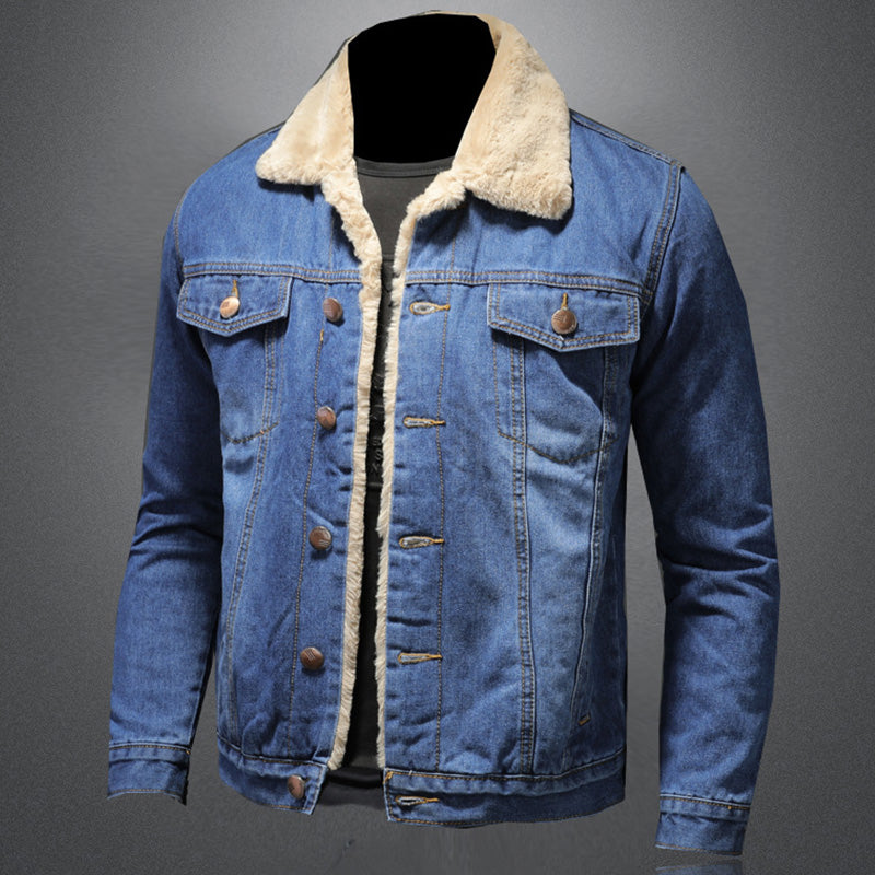 Brendall – Men’s Lined Denim Jacket