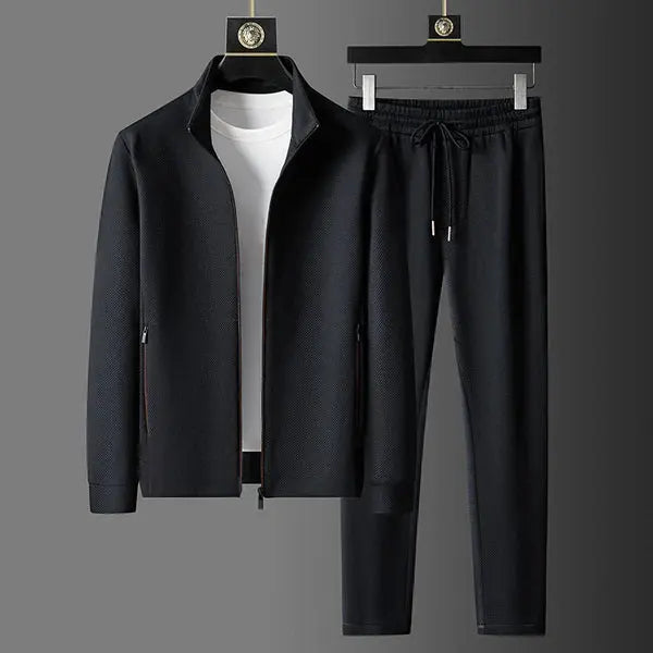 Men’s Tracksuit – Two-Piece Set with Zipper Closure