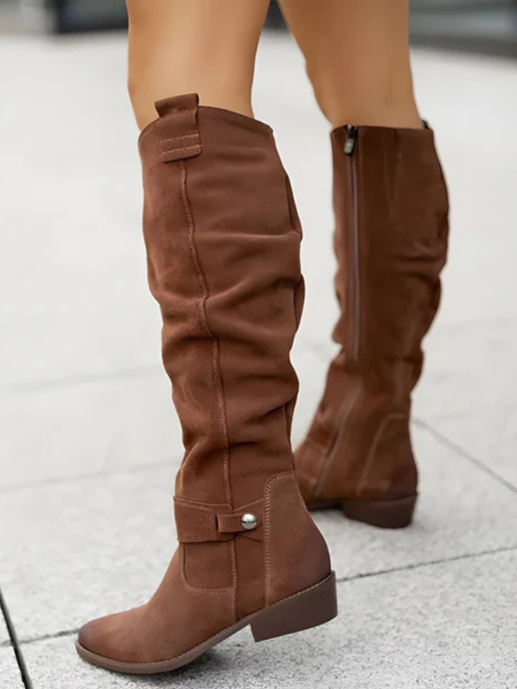 Celeste | Women’s Knee-High Leather Boots | Timeless & Supportive