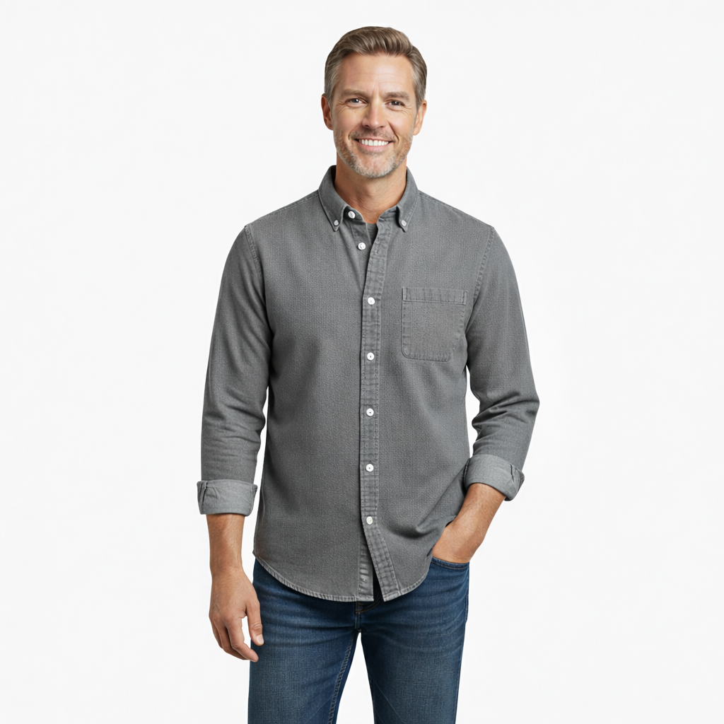Dominick – Men’s Casual Long Sleeve Button Shirt