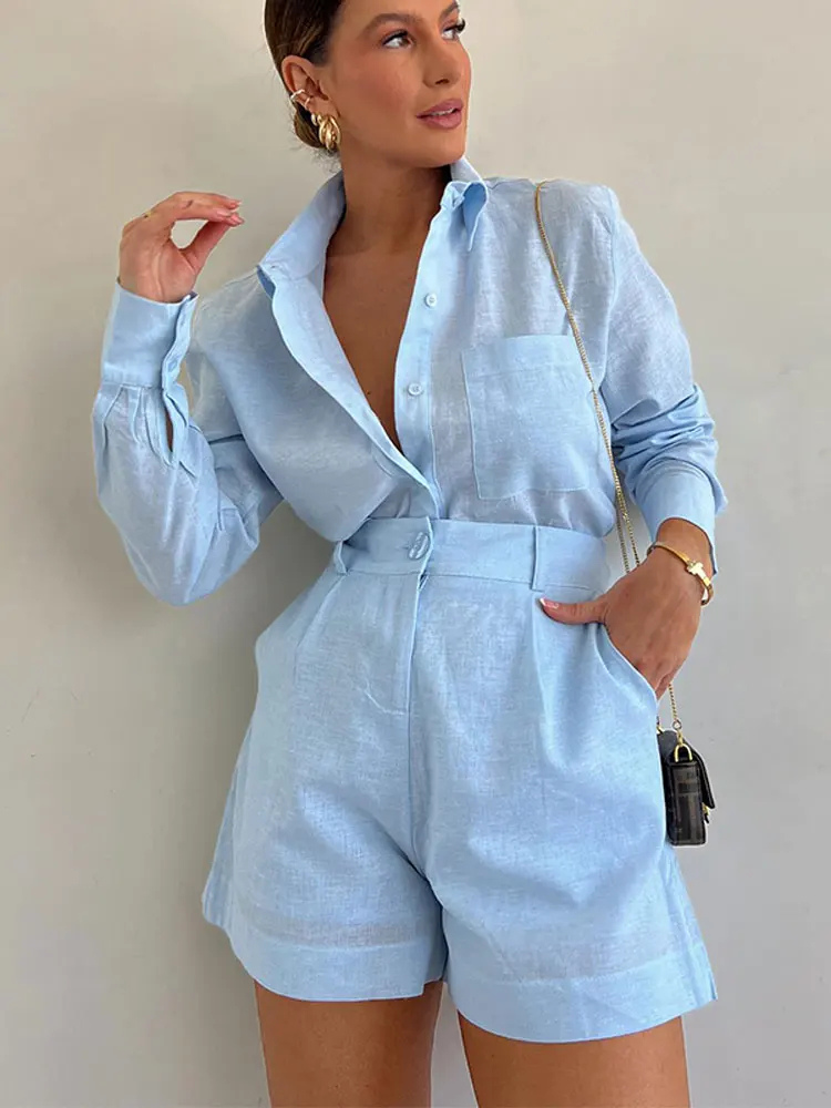 Chelsea | Women’s Two-Piece Set | Cotton Linen and Relaxed Fit