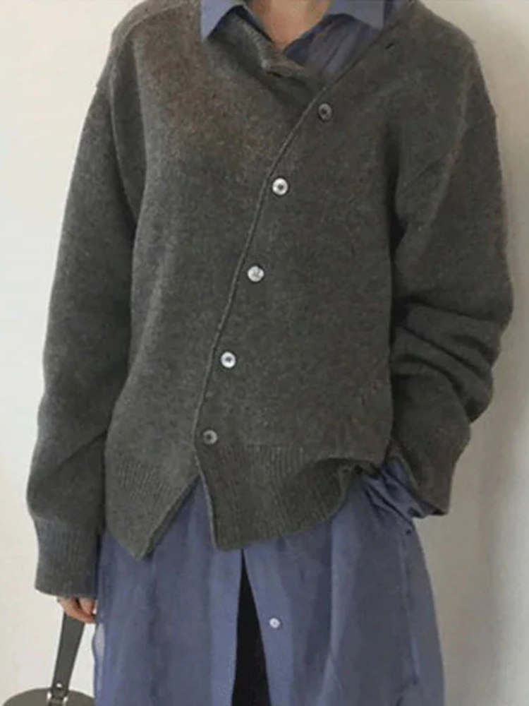 Clara | Women’s Cashmere Wrap Cardigan | Asymmetrical & Cozy