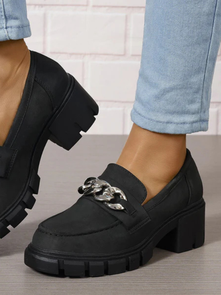 Colette | Women’s Platform Loafers | Horsebit & Round Toe