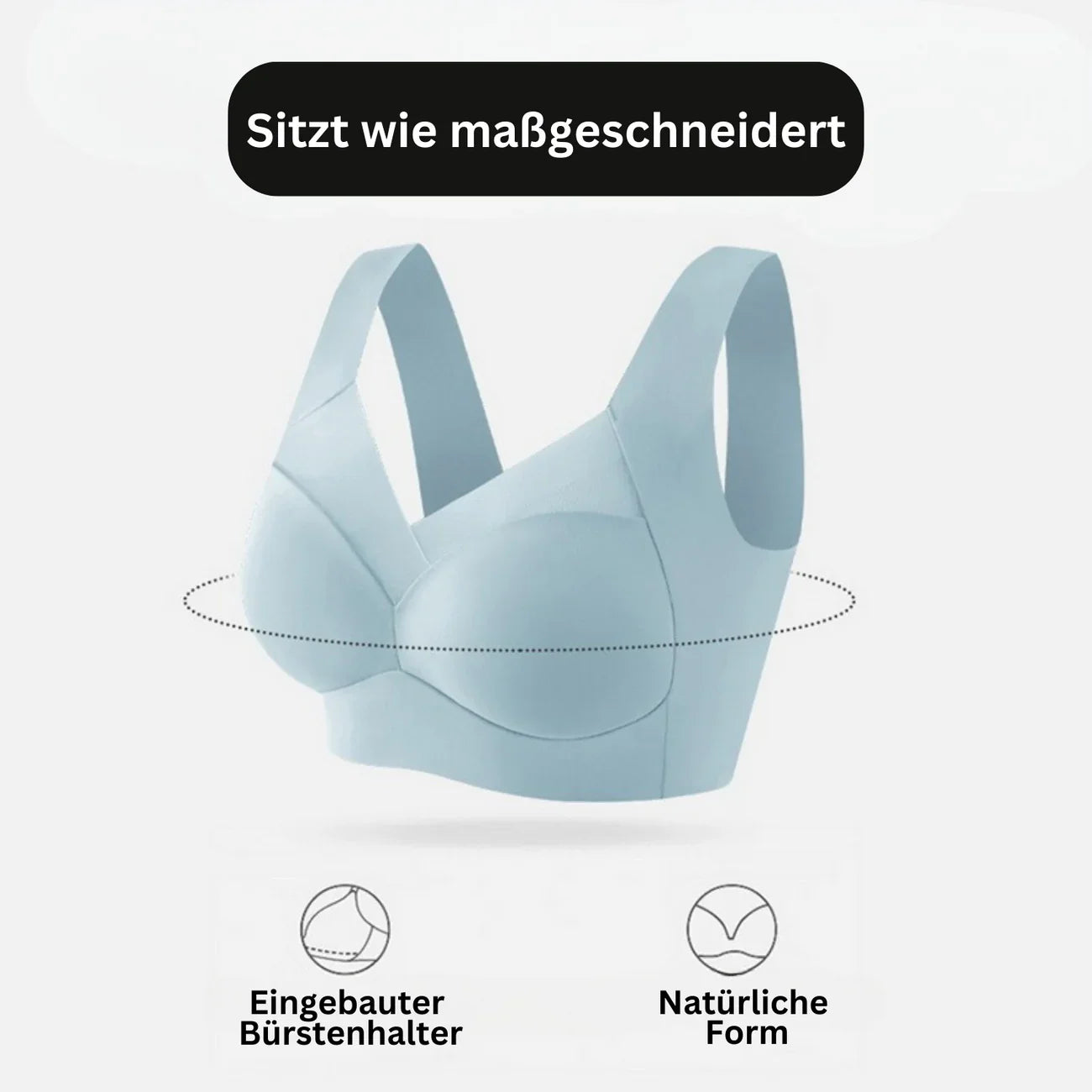 Non-padded bra – Push-up effect, Strapless