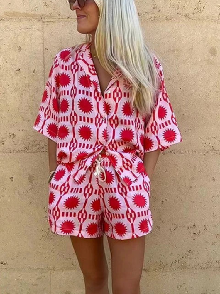 Constance | Women’s Floral Two-Piece Set | Relaxed Fit