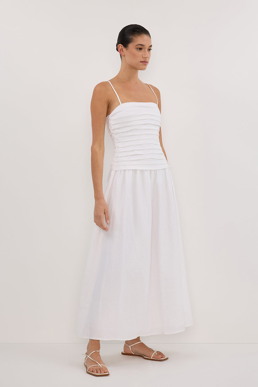 Strapless Maxi Dress | Elegant & Flowy | Lightweight Summer Wear