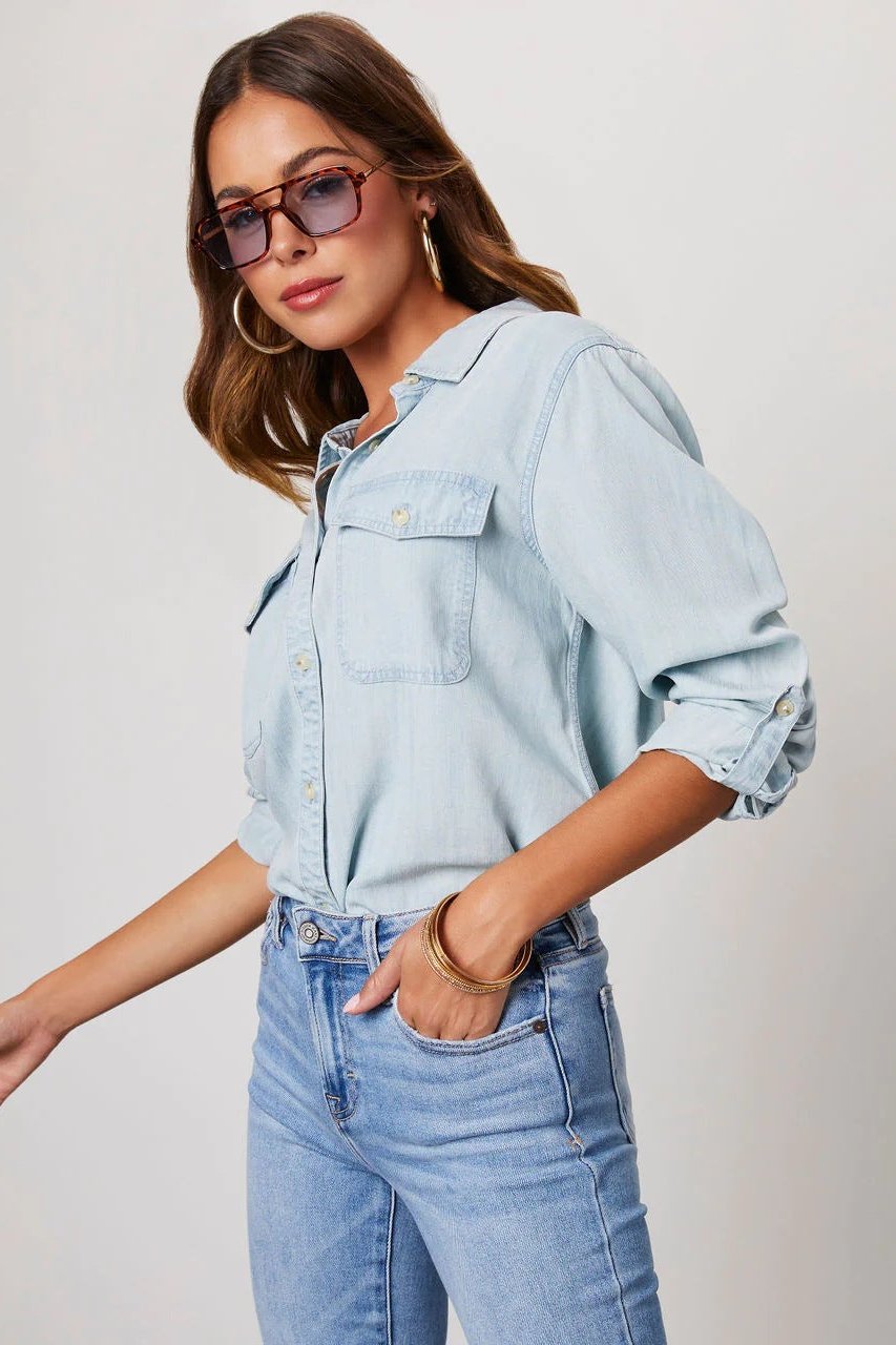 Denim Shirt | Classic Button-Up | Lightweight & Timeless