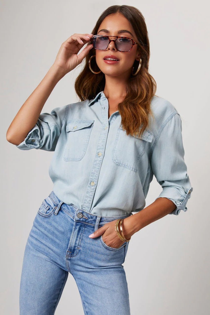 Denim Shirt | Classic Button-Up | Lightweight & Timeless