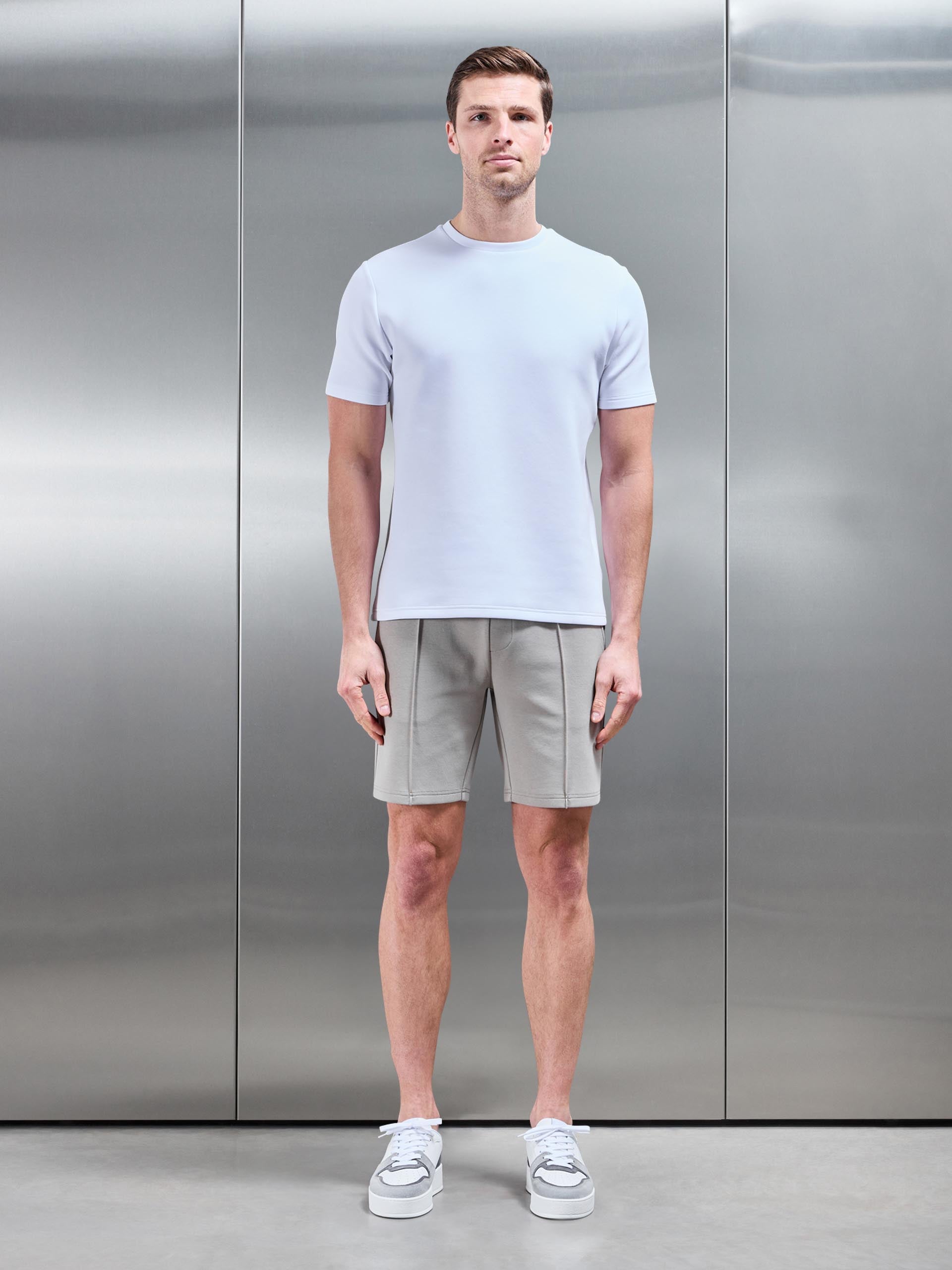 Men's T-shirt – white pattern