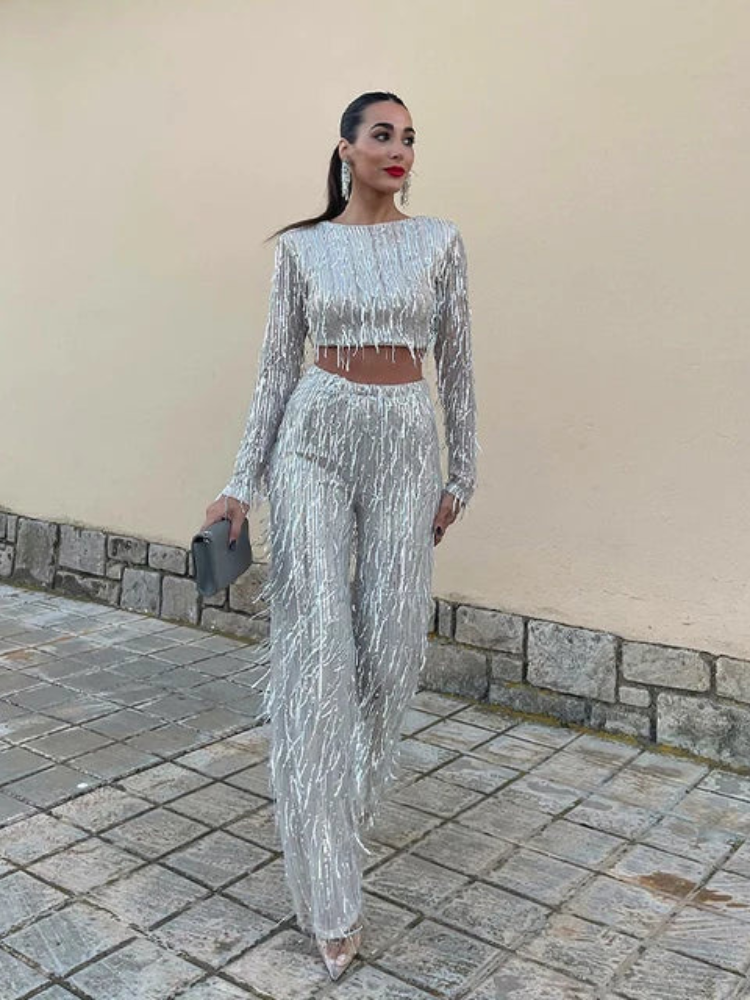 Eden | Women’s Two-Piece Crop Top Set | Chic & Confident